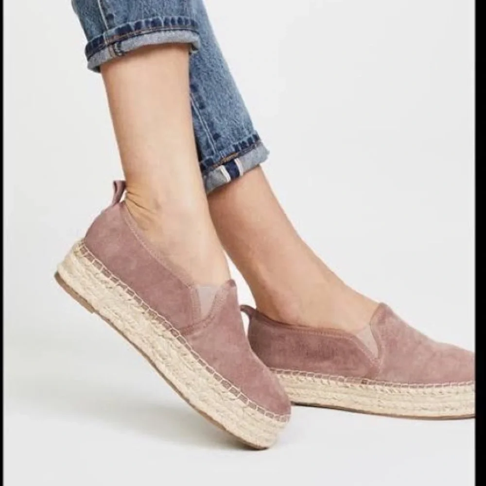 Sam Edelman Carrin Suede Platform Espadrille Size 10